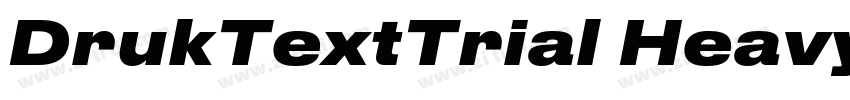 DrukTextTrial Heavy字体转换